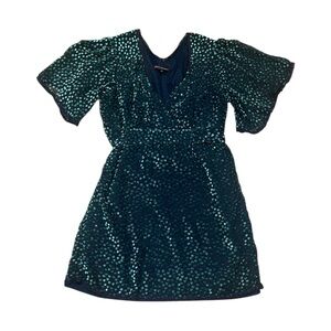 Vintage Betsy Johnson green mini dress